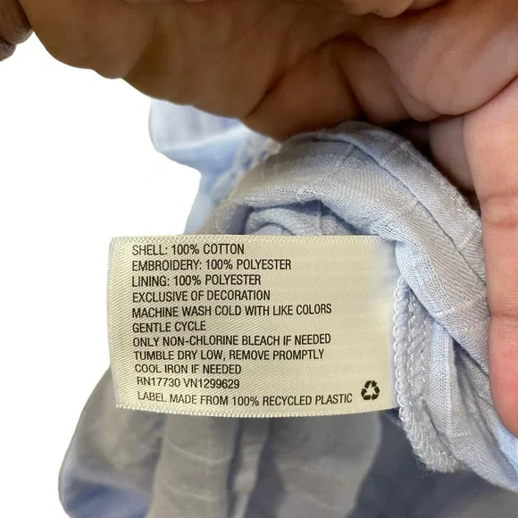 Knox Rose Light Blue Embroidered Dress Size Small - Picture 6 of 7